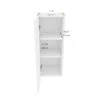 Eklipse Perle Collection 12-in X 30 1/4-in Wall Mount White Thermoplastic Shaker Kitchen Cabinet