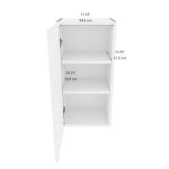 Eklipse Perle Collection 15 1/8-in X 30 1/4-in Wall Mount White Thermoplastic Shaker Kitchen Cabinet