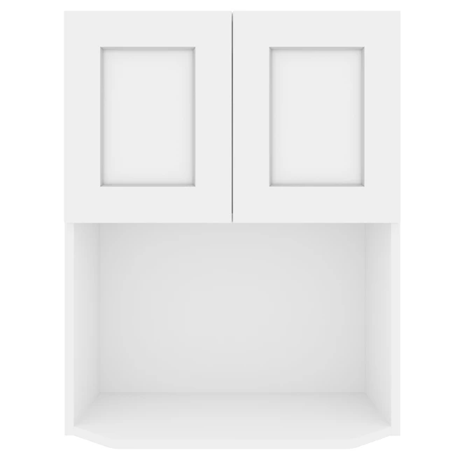 Eklipse 2-Door Polymer Microwave Wall Cabinet - 24-in X 30-in - Perle 1 Eklipse 2-Door Polymer Microwave Wall Cabinet - 24-in X 30-in - Perle