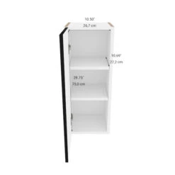 Eklipse Wall Cabinet - Onyx - 12-in X 30 1/4-in -Alliedbas Shop 75396527c L