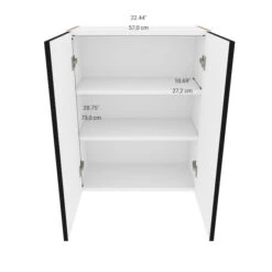 Eklipse Wall Cabinet - Onyx - 23 15/16-in X 30 1/4-in