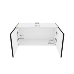 Eklipse Wall Cabinet - Onyx - 30 1/4-in X 15 1/8-in -Alliedbas Shop 75396532c L