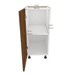 Eklipse Base Kitchen Cabinet - Saphir Collection -15 1/8-in X 34 3/4-in - Woodgrain