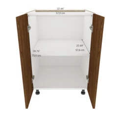 Eklipse Saphir Base Kitchen Cabinet - 23 15/16-in X 34 3/4-in - Woodgrain