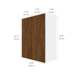 Eklipse Wall Cabinet - Saphir - 23 15/16-in X 30 1/4-in -Alliedbas Shop 75396550b L