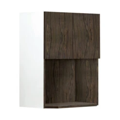 Eklipse 2-Door Polymer Microwave Cabinet - 24-in X 30-in - Woodgrain