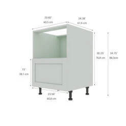 Eklipse Angelite Base Cabinet For Microwave Oven 1 Drawer - 24-in - Polymer - Grey 9 Eklipse Angelite Base Cabinet For Microwave Oven 1 Drawer - 24-in - Polymer - Grey -Alliedbas Shop 75396566b L