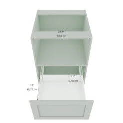 Eklipse Angelite Base Cabinet For Microwave Oven 1 Drawer - 24-in - Polymer - Grey 8 Eklipse Angelite Base Cabinet For Microwave Oven 1 Drawer - 24-in - Polymer - Grey -Alliedbas Shop 75396566c L