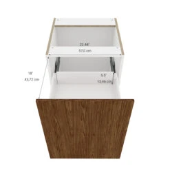 Eklipse Saphir Base Cabinet - 2 Drawers - 24-in - Melamine - Woodgrain 7 Eklipse Saphir Base Cabinet - 2 Drawers - 24-in - Melamine - Woodgrain -Alliedbas Shop 75396576c L