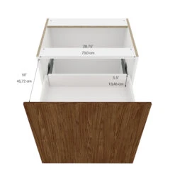 Eklipse Saphir Base Cabinet - 2 Drawers - 30-in - Melamine - Woodgrain 7 Eklipse Saphir Base Cabinet - 2 Drawers - 30-in - Melamine - Woodgrain -Alliedbas Shop 75396577c L