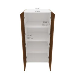 Eklipse Kitchen Wall Cabinet - 4-Door - Laminate Finish - 24-in X 49-in - Woodgrain