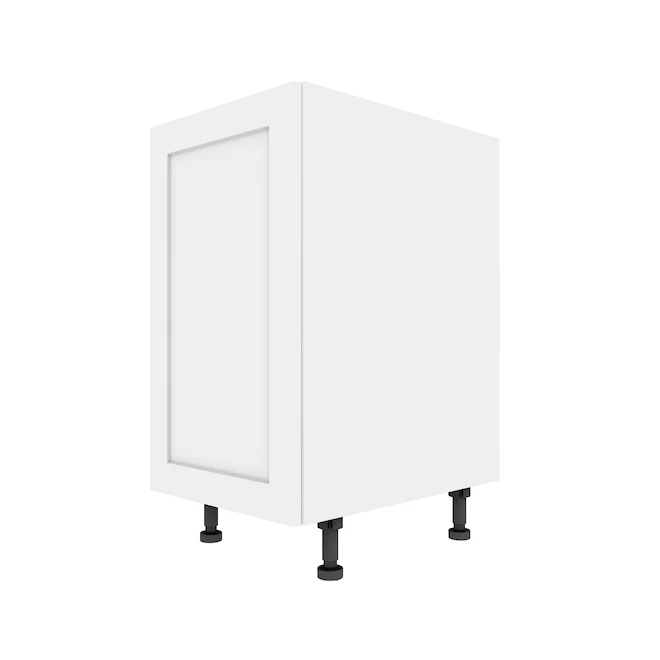 Eklipse Perle 18-in 1-Door Base Cabinet - Polymer - Matte White 1 Eklipse Perle 18-in 1-Door Base Cabinet - Polymer - Matte White