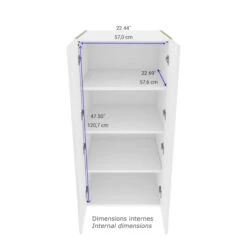 Eklipse Perle Kitchen Wall Cabinet - 4-Door - 24-in X 49-in