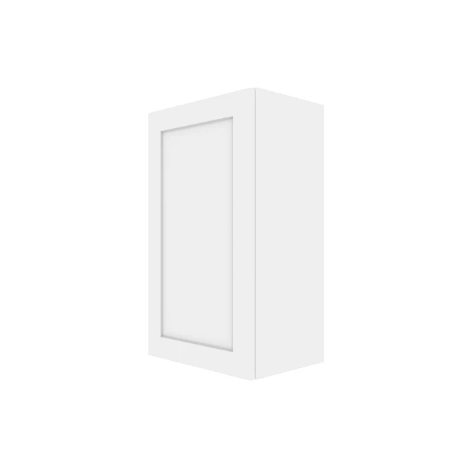Ebsu Eklipse 1 Door 2 Shelves Wall Cabinet - Polymer - 18-in X 30-in - Perle 3 Ebsu Eklipse 1 Door 2 Shelves Wall Cabinet - Polymer - 18-in X 30-in - Perle - Image 3