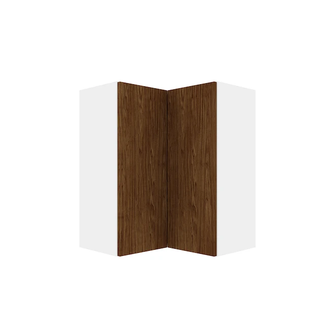 Armoire Murale D'encoignure Eklipse D'Ebsu à 2 Portes Et 2 Tablettes, Polymère, 24 Po X 30 Po, Grain De Bois 2 Armoire Murale D'encoignure Eklipse D'Ebsu à 2 Portes Et 2 Tablettes, Polymère, 24 Po X 30 Po, Grain De Bois - Image 2