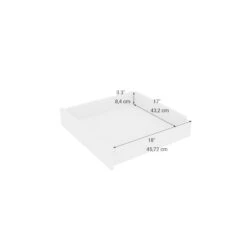 Eklipse 24-in White Metal Inner Drawer -Alliedbas Shop 75396618b L