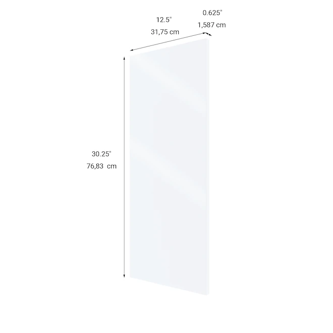 Eklipse Topaz Laminated Cabinet End Panel - 13-in X 30-in - White 2 Eklipse Topaz Laminated Cabinet End Panel - 13-in X 30-in - White - Image 2