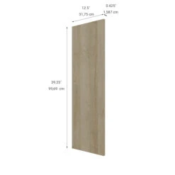 Eklipse Coral Tall Cabinet End Panel - 13-in X 39-in - Brown
