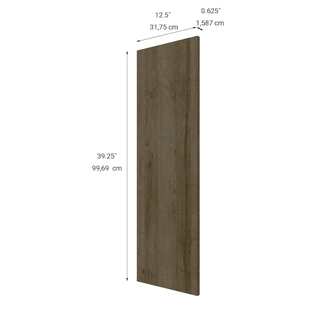 Eklipse Ruby Tall Cabinet Finishin End Panel - 13-in X 30-in - Brown 1 Eklipse Ruby Tall Cabinet Finishin End Panel - 13-in X 30-in - Brown