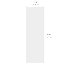 Eklipse Perle Tall Laminated Cabinet End Panel - 13-in X 39-in - White -Alliedbas Shop 75396636c L