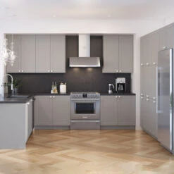 Eklipse Angelite Tall Finishing Cabinet End Panel - 13-in X 39-in - Grey -Alliedbas Shop 75396637c L