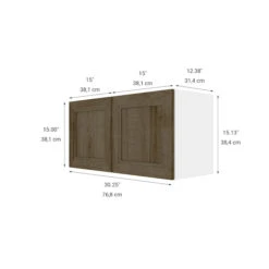 Eklipse Ruby Upper Cabinet - 2 Doors 30-in X 15-in