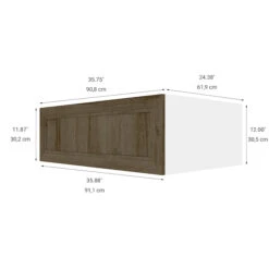 Eklipse Ruby Above Refrigerator Cabinet - 1 Door 36-in X 12-in
