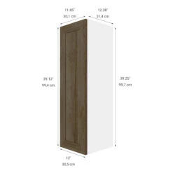 Eklipse Ruby 1-Door Tall Upper Wall Cabinet - 12-in X 39-in 7 Eklipse Ruby 1-Door Tall Upper Wall Cabinet - 12-in X 39-in -Alliedbas Shop 75396650b L