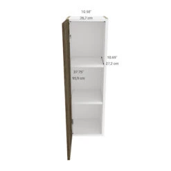 Eklipse Ruby 1-Door Tall Upper Wall Cabinet - 12-in X 39-in 6 Eklipse Ruby 1-Door Tall Upper Wall Cabinet - 12-in X 39-in -Alliedbas Shop 75396650c L