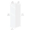 Eklipse Tall Wall Cabinet - 1 Door 12-in Topaz