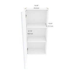 Eklipse Tall Wall Cabinet - 1 Door 18-in Topaz