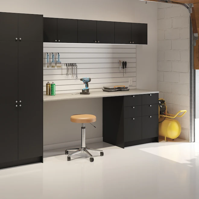 Eklipse Onyx Wall Cabinet 1 Door 18-in Black 4 Eklipse Onyx Wall Cabinet 1 Door 18-in Black - Image 4