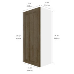 Eklipse Ruby Wall Cabinet 1 Door 18-in Brown 7 Eklipse Ruby Wall Cabinet 1 Door 18-in Brown -Alliedbas Shop 75396661b L