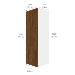 Eklipse Saphir 1-Door Tall Upper Wall Cabinet - 15-in X 39-in 9 Eklipse Saphir 1-Door Tall Upper Wall Cabinet - 15-in X 39-in -Alliedbas Shop 75396678b L
