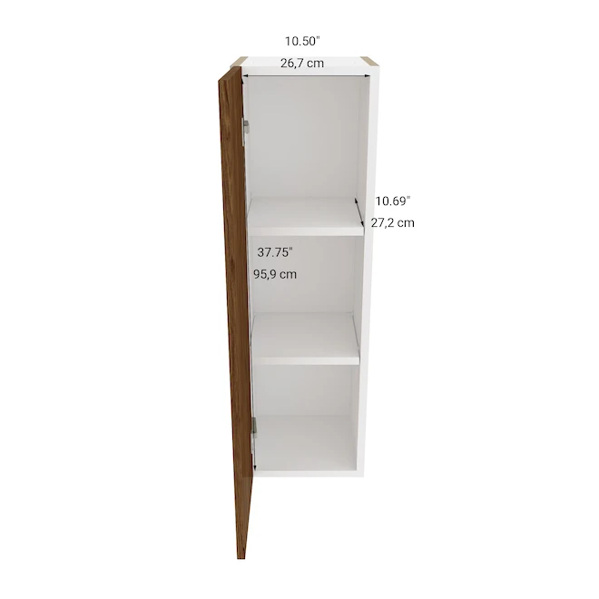 Eklipse Saphir 1-Door Tall Upper Wall Cabinet - 15-in X 39-in 4 Eklipse Saphir 1-Door Tall Upper Wall Cabinet - 15-in X 39-in - Image 4