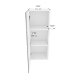 Eklipse Angelite 1-Door Tall Upper Wall Cabinet - 15-in X 39-in - Grey 7 Eklipse Angelite 1-Door Tall Upper Wall Cabinet - 15-in X 39-in - Grey -Alliedbas Shop 75396681c L