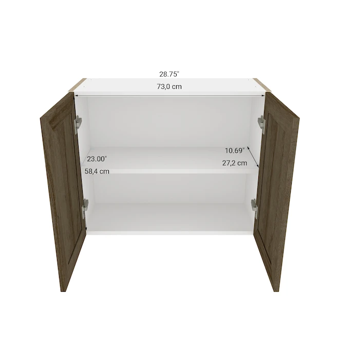 Eklipse Ruby Medium Wall Cabinet 30-in X 24-in - Brown 4 Eklipse Ruby Medium Wall Cabinet 30-in X 24-in - Brown - Image 4