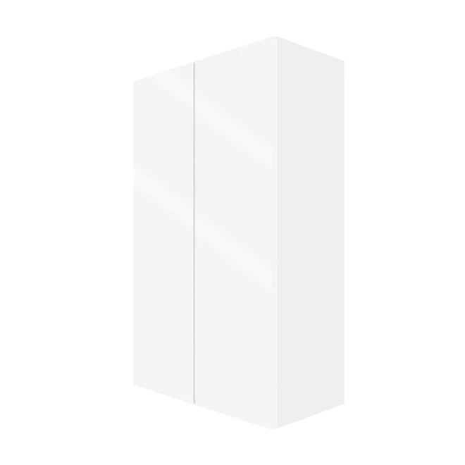 Eklipse By EBSU Topaz Tall Wall Cabinet - 2 Doors Mélamine 24 Po White 1 Eklipse By EBSU Topaz Tall Wall Cabinet - 2 Doors Mélamine 24 Po White