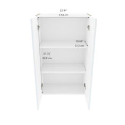 Eklipse By EBSU Topaz Tall Wall Cabinet - 2 Doors Mélamine 24 Po White 6 Eklipse By EBSU Topaz Tall Wall Cabinet - 2 Doors Mélamine 24 Po White -Alliedbas Shop 75396693c L
