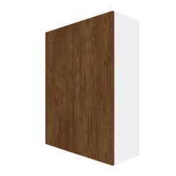 Eklipse By EBSU Saphir 2 Doors Wall Cabinet - 30-in Melamine Brown -Alliedbas Shop 75396694 L