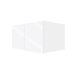 Eklipse By EBSU Topaz 2 Doors Wall Cabinet - 33-in Melamine White