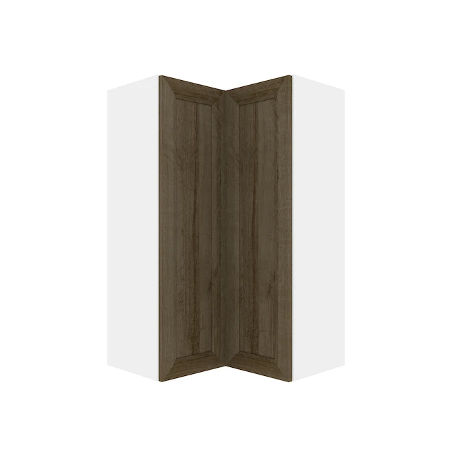 Eklipse Ruby Wall Corner Tall Cabinet - 24-in X 39-in - Brun 2 Eklipse Ruby Wall Corner Tall Cabinet - 24-in X 39-in - Brun - Image 2