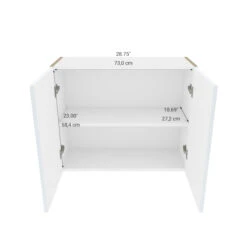 Eklipse Topaz White Wall Medium Cabinet Topaz - 30-in X 24-in -Alliedbas Shop 75396704c L