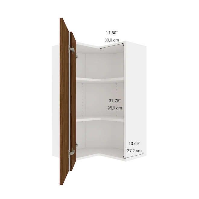 Eklipse Saphir Wall Corner Tall Cabinet - 24-in X 39-in 5 Eklipse Saphir Wall Corner Tall Cabinet - 24-in X 39-in - Image 5