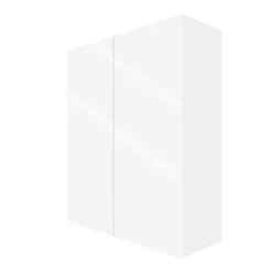 Eklipse Topaz Tall Wall Cabinet - 33-in X 39-in - White