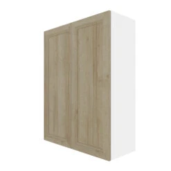 Eklipse Coral Collection Tall Wall Cabinet 24-in X 39-in - Wood Grain -Alliedbas Shop 75396715 L