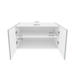 Eklipse Angelite Collection Small Cabinet 33-in X 18-in - Grey -Alliedbas Shop 75396721c L