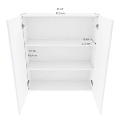 Eklipse Topaz CollectionTall Wall Cabinet - 36-in X 39-in - White