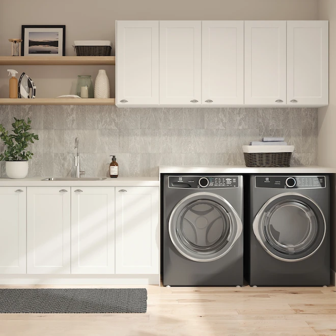 Eklipse Perle Collection Tall Upper Wall Cabinet - 24-in X 39-in - White 2 Eklipse Perle Collection Tall Upper Wall Cabinet - 24-in X 39-in - White - Image 2