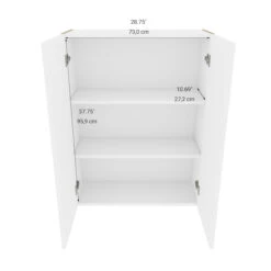 Eklipse Perle Collection Tall Wall Cabinet - 30-in X 39-in - White 8 Eklipse Perle Collection Tall Wall Cabinet - 30-in X 39-in - White -Alliedbas Shop 75396726c L